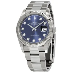 Datejust 36 Automatic Blue Diamond Dial Oyster Watch 126234BLDO 36mm
