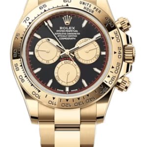 Rolex Cosmograph Daytona Yellow Gold Black and Champagne Dial Men’s Watch M126508-0002 40mm