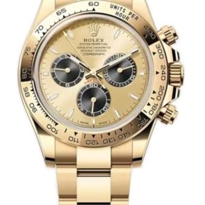 Rolex Cosmograph Daytona Yellow Gold Golden and Black Dial Men’s Watch M126508-0006 40mm