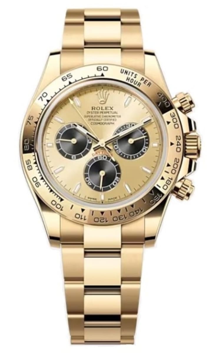 Rolex Cosmograph Daytona Yellow Gold Golden and Black Dial Men’s Watch M126508-0006 40mm
