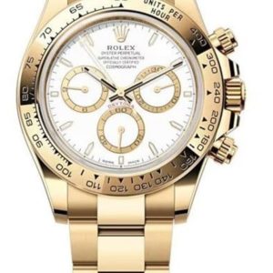 Rolex Cosmograph Daytona Yellow Gold White Dial Men’s Watch M126508-0001 40mm