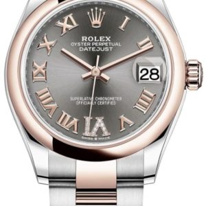 Rolex Datejust 31 Slate Pave Roman Dial Women’s Watch M278241-0029 31mm
