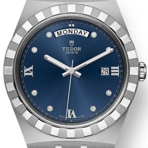 Tudor Royal Blue Diamond Dial Stainless Steel Unisex Watch M28600-0006 41mm