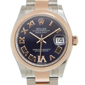 Rolex Datejust 31 Aubergine Dial Automatic Ladies Steel and 18kt Everose Gold Oyster Watch 278241AURDO 31mm