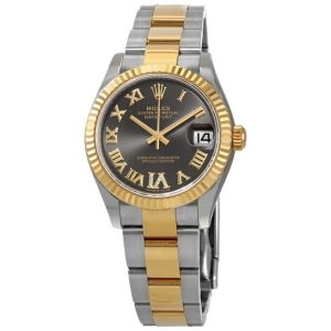 Rolex Datejust 31 Dark Grey Dial Automatic Ladies Steel and 18kt Yellow Gold Oyster 278273GYRDO 31mm
