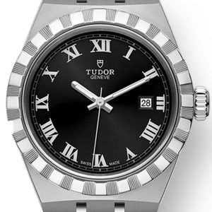 Tudor Royal Black Dial Stainless Steel Unisex Watch M28300-0003 28mm