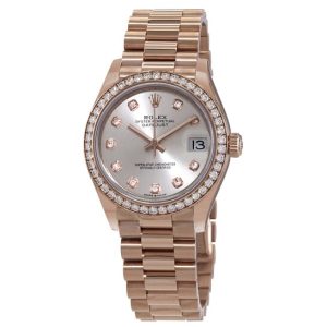 Rolex Datejust 31 Automatic Diamond Silver Dial Ladies Watch 278285SDP 31mm