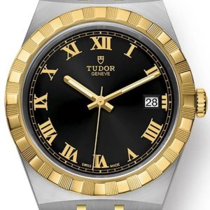 Tudor Royal Black Dial Stainless Steel Unisex Watch M28503-0006 38mm