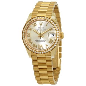 Rolex Datejust 31 Automatic Diamond Silver Dial Ladies Watch 278288SRDP 31mm