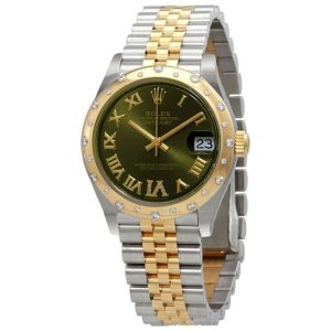 Rolex Datejust 31 Olive Green Dial Automatic Ladies Steel and 18kt Yellow Gold Jubilee Watch 278343GNRDJ 31mm