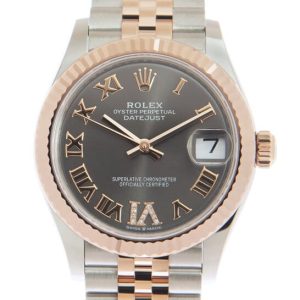 Rolex Datejust 31 Rhodium Diamond Dial Automatic Ladies Steel and 18kt Everose Gold Jubilee Watch 278271DRRDJ 31mm