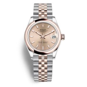 Rolex Datejust 31 Rose Dial Automatic Ladies Steel and 18kt Everose Gold Jubilee Watch 278241PSJ 31mm