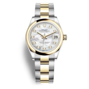 Rolex Datejust 31 Mother of Pearl Diamond Dial Ladies Steel and 18kt Yellow Gold Jubilee Watch 278243MDO 31mm