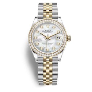 Rolex Datejust 31 Mother of Pearl Diamond Dial Ladies Steel and 18kt Yellow Gold Jubilee Watch 278383MDJ 31mm