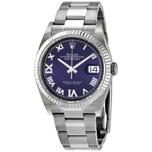 Rolex Datejust 36 Aubergine Sunburst Automatic Ladies Watch 126234-0022 36mm