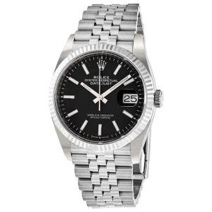 Rolex Datejust 36 Automatic Black Dial Ladies Watch 126234BKSJ 36mm