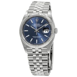 Rolex Datejust 36 Blue Dial Automatic Ladies Jubilee Watch 126234BLSJ 36mm