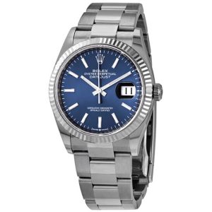 Rolex Datejust 36 Blue Dial Automatic Oyster Ladies Watch 126234BLSO 36mm
