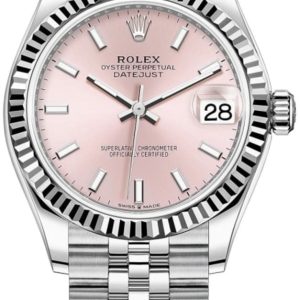 Rolex Datejust 31 Stainless Steel and White Gold Pink Dial Women’s Watch M278274-0014 31mm