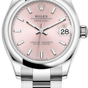 Rolex Datejust 31 Stainless Steel Pink Dial Women’s Watch M278240-0007 31mm