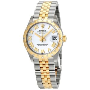 Rolex Datejust 31 White Dial Automatic Ladies Steel and 18kt Yellow Gold Jubilee Watch 278343WRJ 31mm