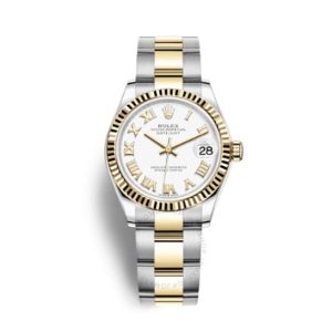Rolex Datejust 31 White Dial Automatic Ladies Steel and 18kt Yellow Gold Oyster Watch 278273WRO 31mm