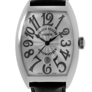 Franck Muller Cintree Curvex White Dial Leather Strap Men’s Watch 8880 SC DT AC 55mm