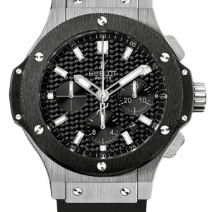 Hublot Big Bang Evolution Black Chronograph Dial Black Leather Strap Men’s Watch 301.SM.1770.GR 44mm