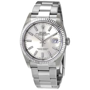 Rolex Datejust 36 Automatic Silver Dial Ladies Oyster Watch 126234SSO 36mm