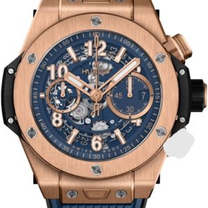 Hublot Big Bang Unico Skeleton Dial Rose Gold Rubber Strap Men’s Watch 421.OX.5180.RX 44mm