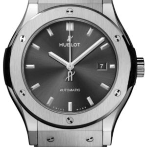 Hublot Classic Fusion 42mm Grey Dial Rubber Strap Men’s Watch 542.NX.7071.RX 42mm