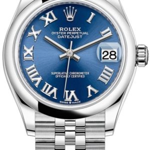 Rolex Datejust 31 Stainless Steel Blue Roman Dial Women’s Watch M278240-0018 31mm