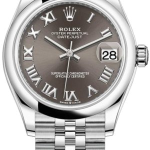 Rolex Datejust 31 Stainless Steel Dark Grey Roman Dial Women’s Watch M278240-0016 31mm