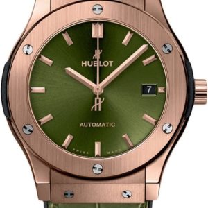 Hublot Classic Fusion Automatic Rose Gold Green Men’s Watch 511.OX.8980.LR 45mm