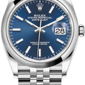 Rolex Datejust 36 Stainless Steel Blue Dial Women’s Watch M126200-0005 36mm
