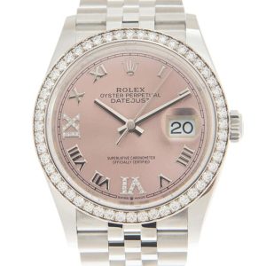 Rolex Datejust 36 Pink Diamond Dial Automatic Unisex Jubilee Watch 126284PRDJ 36mm