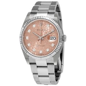 Rolex Datejust 36 Pink Jubilee Diamond Dial Automatic Men’s Oyster Watch 126234PJDO 36mm
