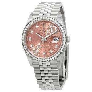 Rolex Datejust 36 Pink Jubilee Diamond Dial Automatic Unisex Watch 126284PJDJ 36mm