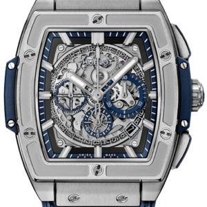Hublot Spirit of Big Bang Chronograph Titanium Skeleton Dial Leather Strap Men’s Watch 641.NX.7170.LR 42mm
