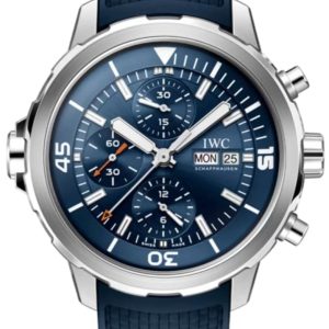 IWC Aquatimer Chronograph Blue Dial Rubber Strap Men’s Watch IW376806 44mm