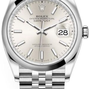 Rolex Datejust 36 Stainless Steel Silver Dial Women’s Watch M126200-0001 36mm