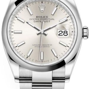 Rolex Datejust 36 Stainless Steel Silver Dial Women’s Watch M126200-0002 36mm