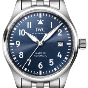 IWC Pilot’s Mark XX Automatic Blue Dial Steel Men’s Watch IW328204 40mm