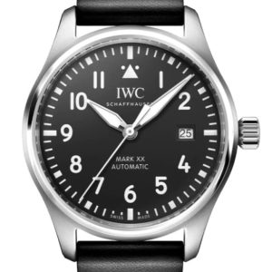 IWC Pilot’s Mark XX Black Dial Leather Strap Men’s Watch IW328201 40mm