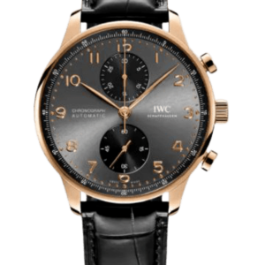 IWC Portugieser Automatic Chronograph 18kt Rose Gold Grey Dial Men’s Watch IW371610 41mm
