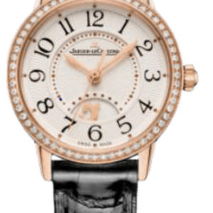 Jaeger LeCoultre Rendez- Vous Night and Day Silver Dial Black Leather Strap Women’s Watch 3462430 29mm