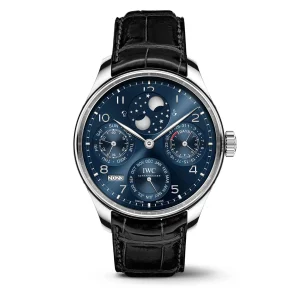 IWC Portugieser Perpetual Calendar Moonphase 44.2mm Blue 18 Ct White Gold Case 44mm