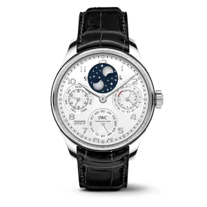 IWC Portugieser Perpetual Calendar Moonphase 44.2mm Silver Platinum case 44mm
