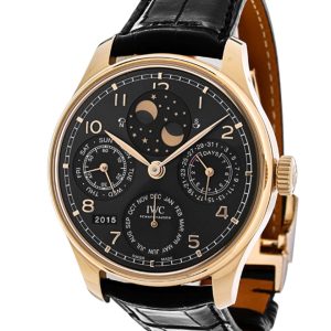 IWC Portugieser Perpetual Calendar Perpetual Double Moonphase 18kt Rose Gold Men’s Watch IW503404 44mm