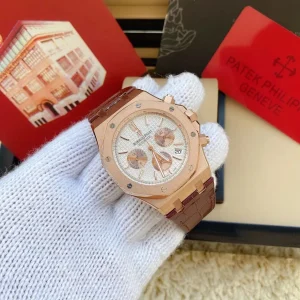 Audemars Piguet Royal Oak Offshoe Men’s Elegant Mechanical Leather Strap Watch Dwatch AP0 42mm